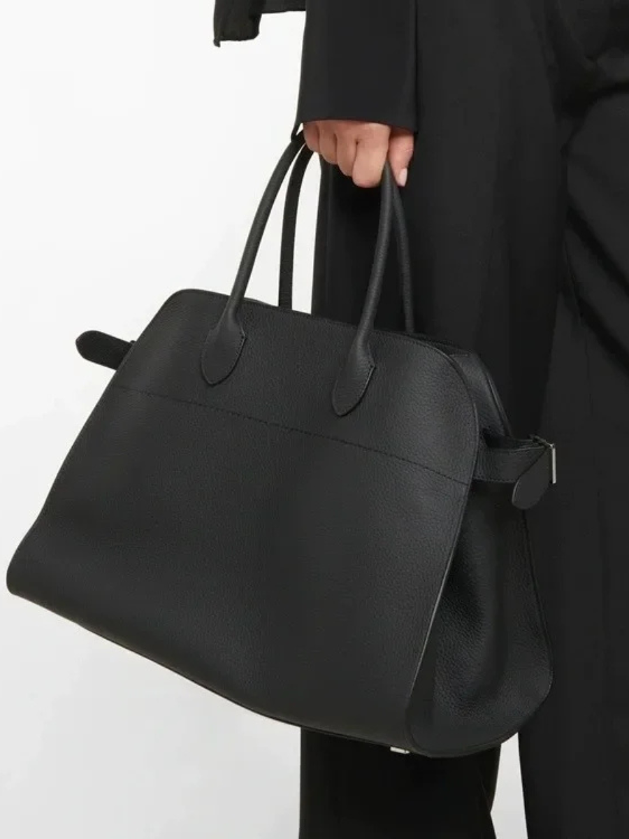 Suede handbag
