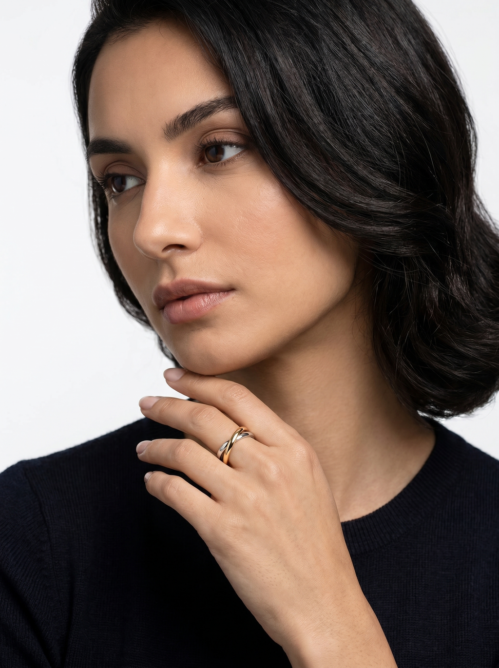 Two-Element Band Ring