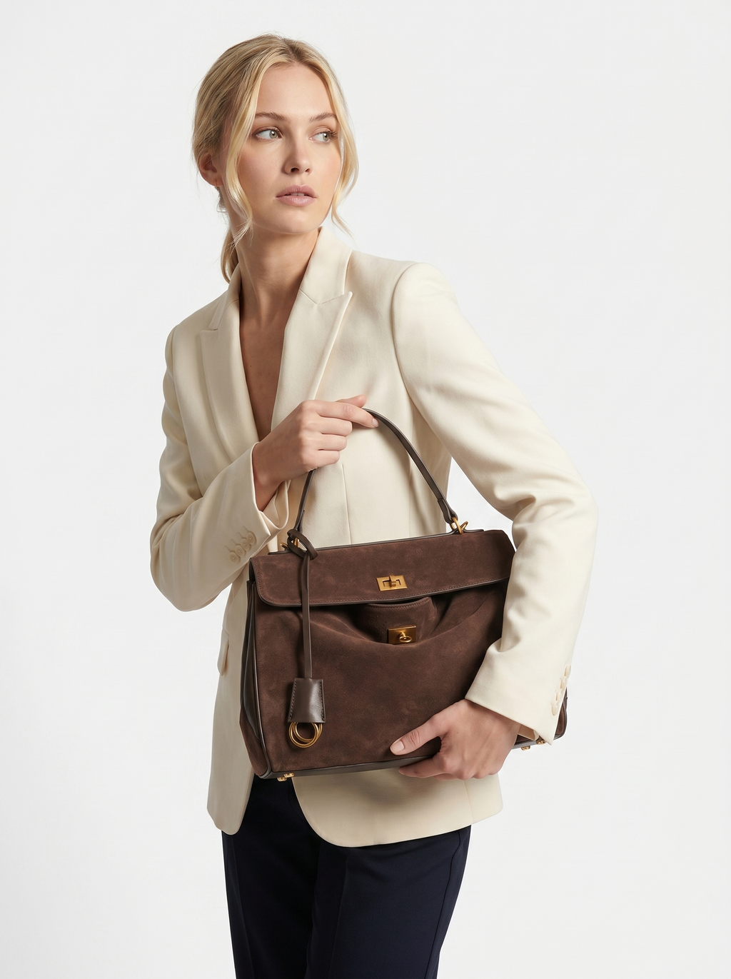 Elegant suede bag