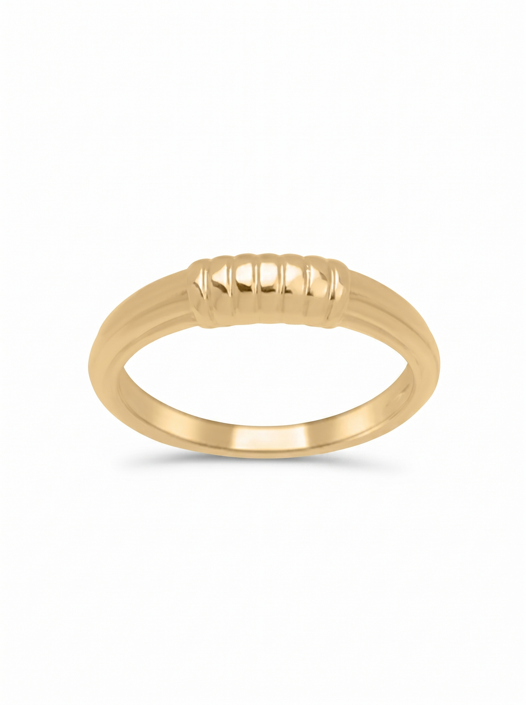 Ribbed Band Ring