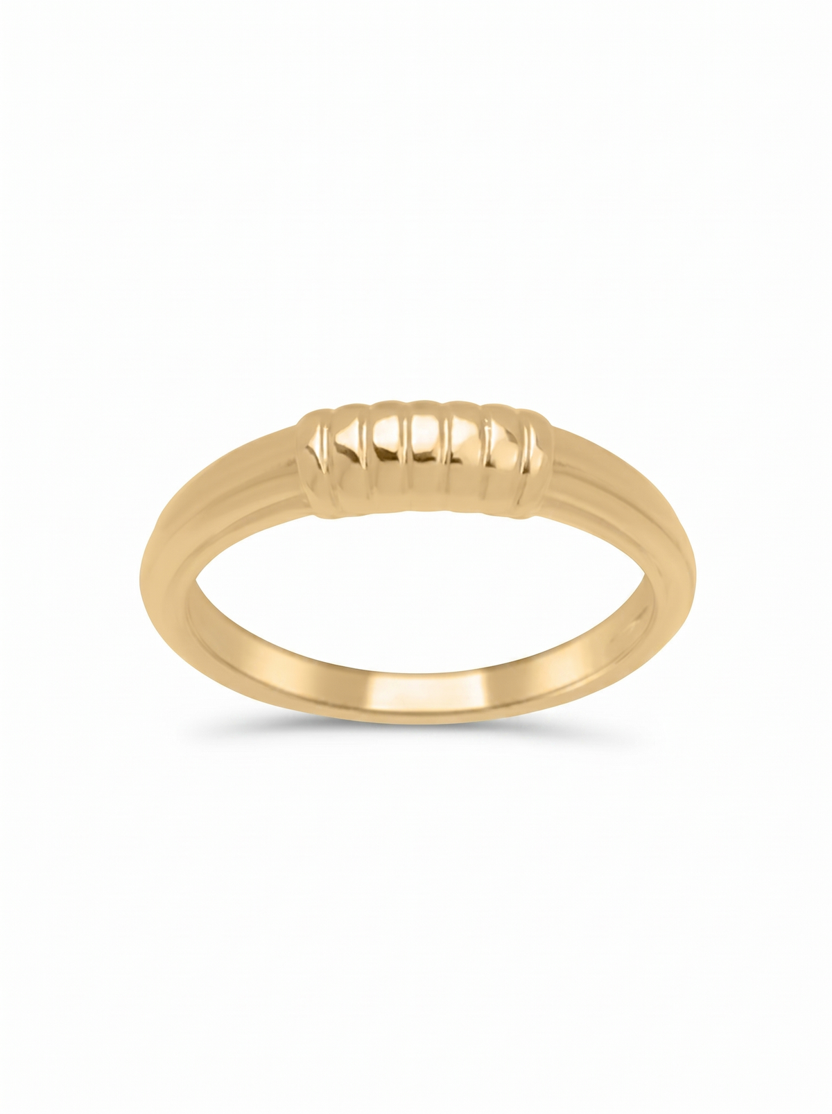 Ribbed Band Ring
