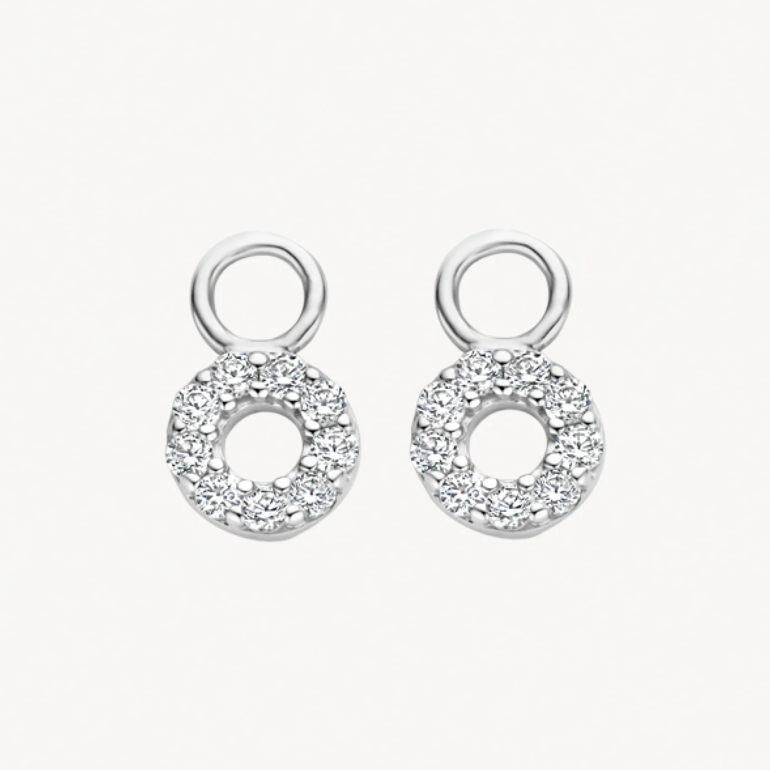 Mini Circle Drop Earrings