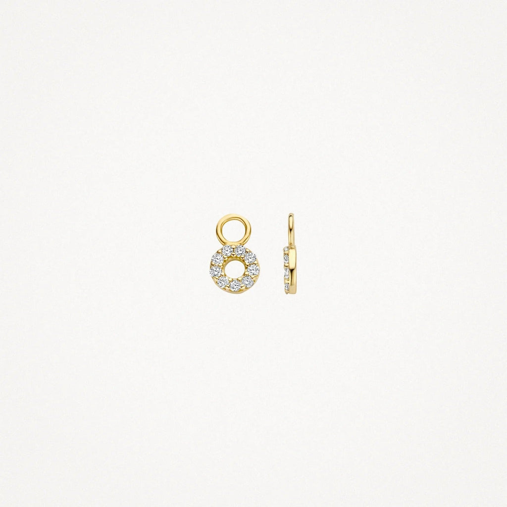 Mini Circle Drop Earrings