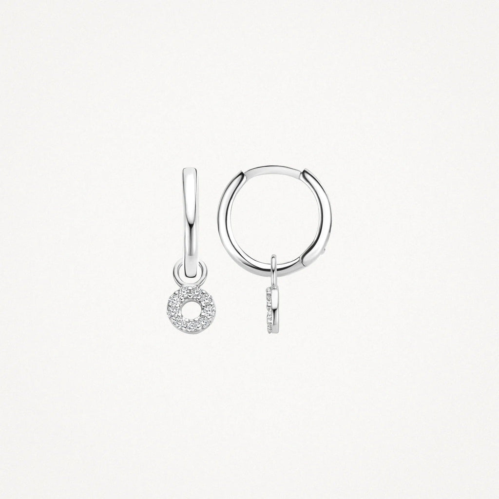 Mini Circle Drop Earrings