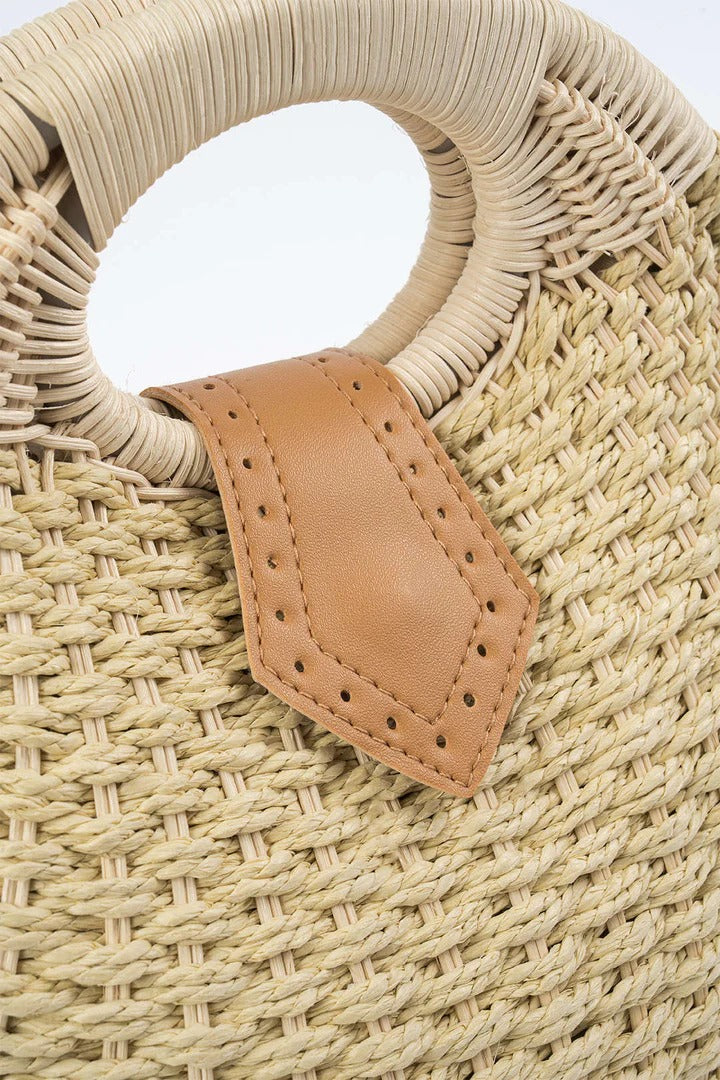 Woven Shell Tote Bag